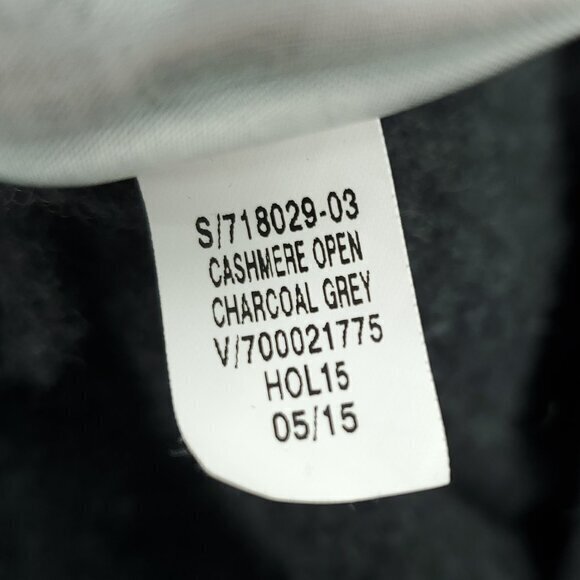 GAP 100% Cashmere Relaxed Fit Pocketed Open Cardigan M/L Charcoal Gray - Picture 14 of 14